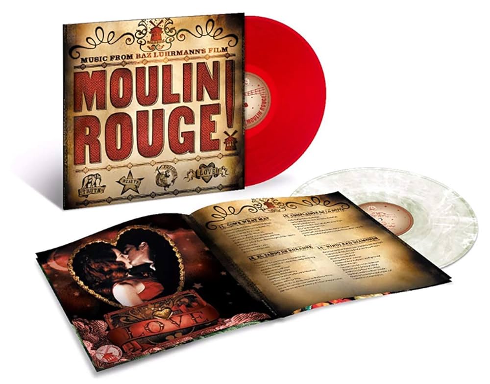 Moulin Rouge - Music from Baz Luhrmann's Film - Exclusive Red & Clear USA IMP🇺🇸 - Black Vinyl Records Spain