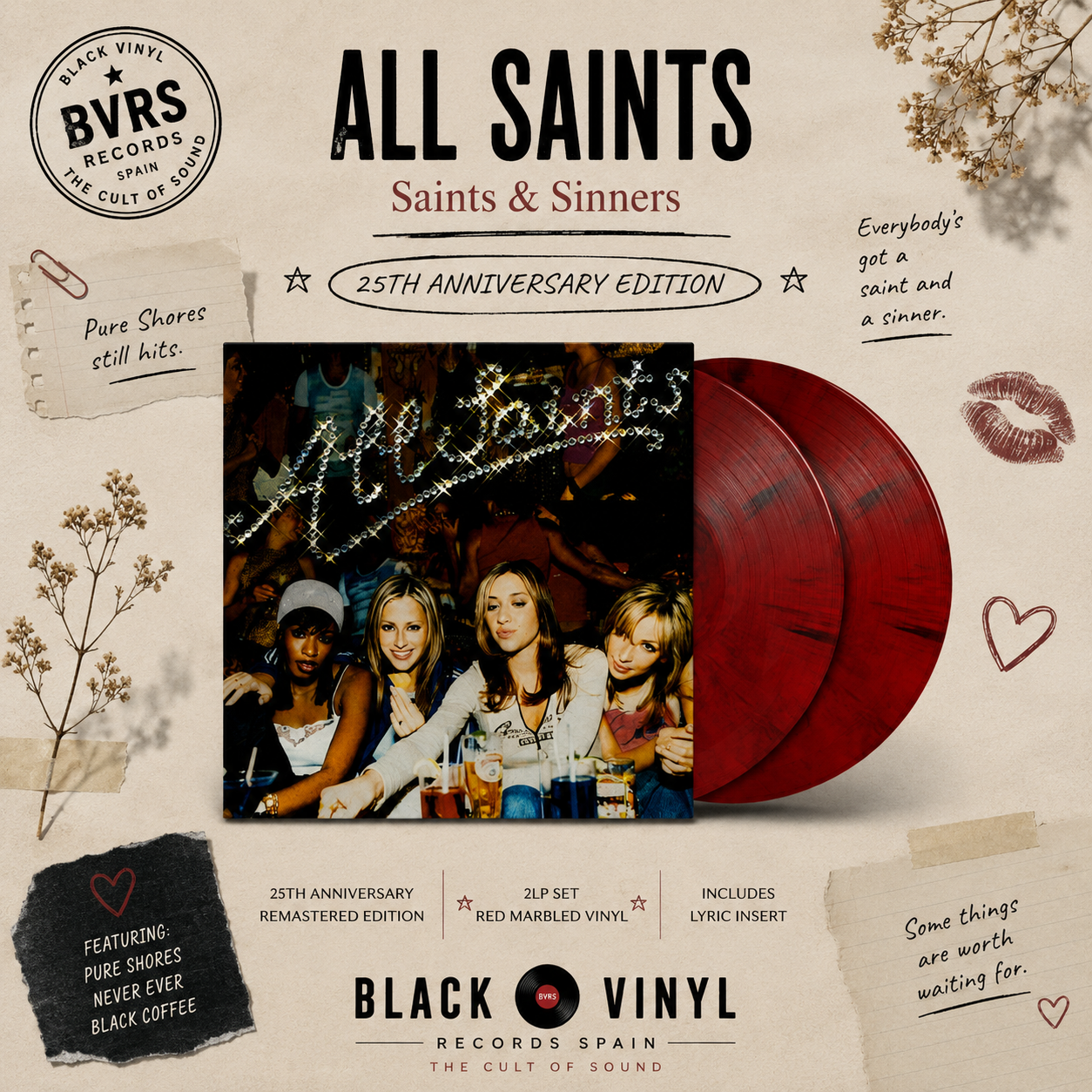 All Saints: Saints&Sinners (25th Anniversary Edition) 2 LPs