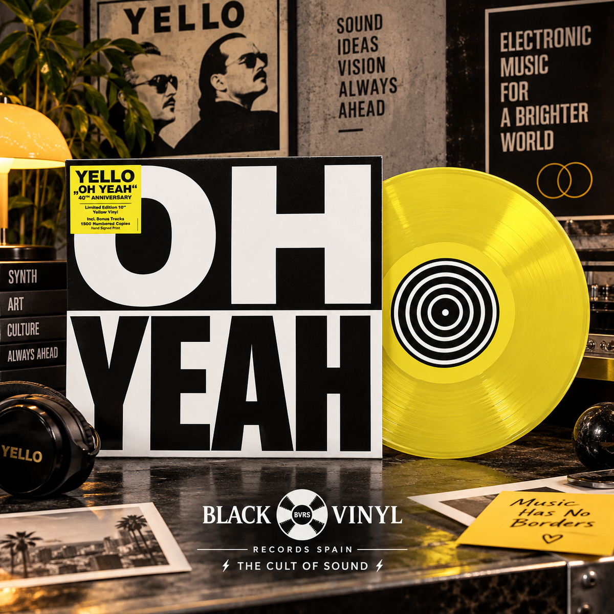 Yello – Oh Yeah (40th Anniversary) – 10" Yellow Vinyl · Numerado · Limited Edition 1500 Copies
