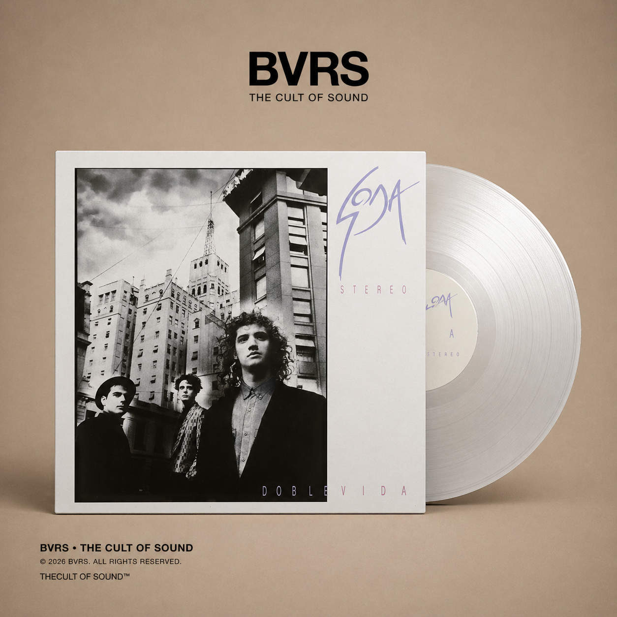 Soda Stereo Doble Vida (Crystal Clear Vinyl) LP IMPORT