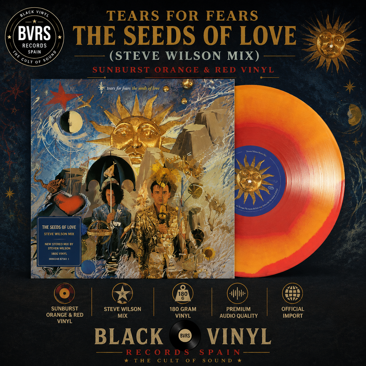 Tears For Fears – The Seeds Of Love (Steve Wilson Mix) [Sunburst Orange & Red Vinyl]
