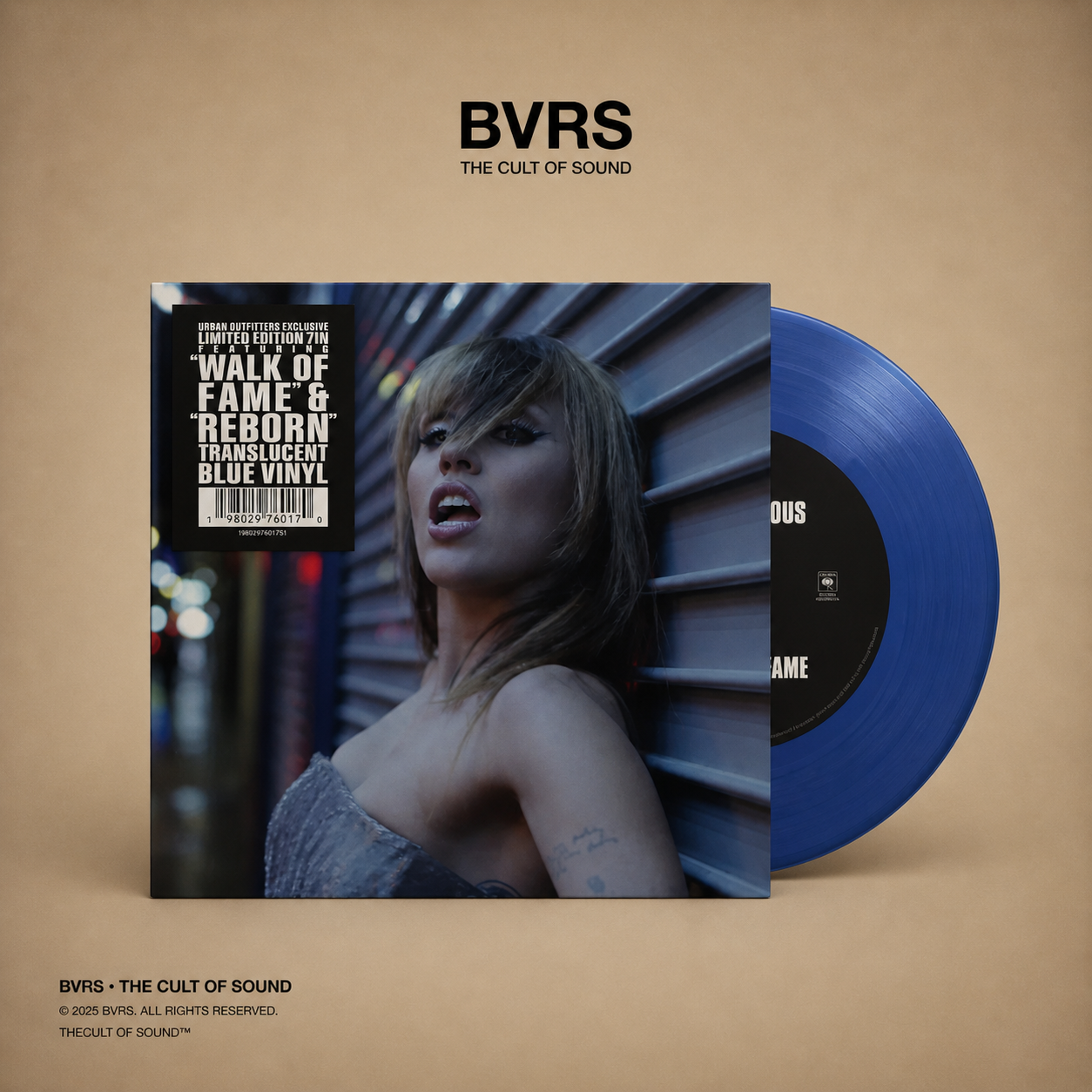 Miley Cyrus - Walk of Fame / Reborn UO Exclusive 7-inch Single USA