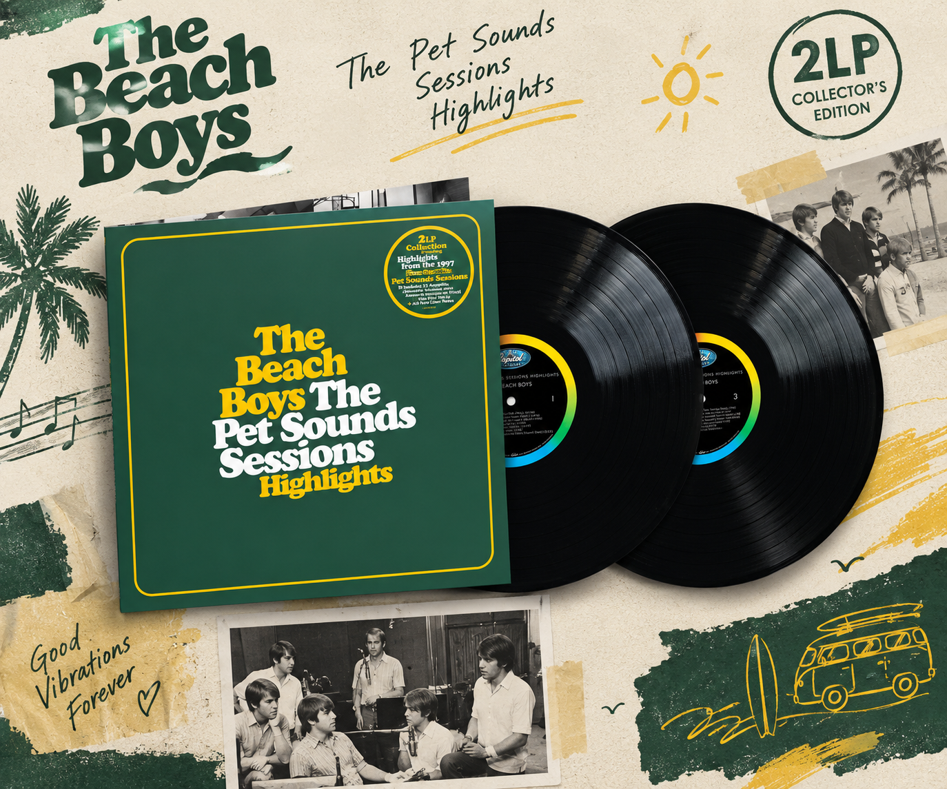 The Beach Boys — The Pet Sounds Sessions Highlights (2LP)