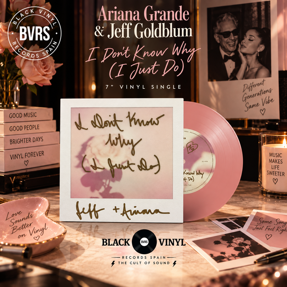 Jeff Goldblum & Ariana Grande – I Don’t Know Why (I Just Do) – Pink 7" Vinyl Single | Limited Edition