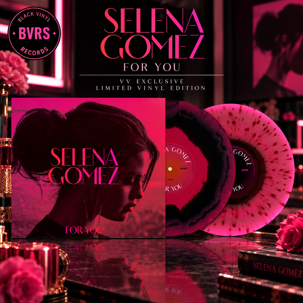 Selena Gomez - For You - VV Exclusive Black & Red Smash / Triple Color in Color Red Splatter Vinyl Edition (2LP)