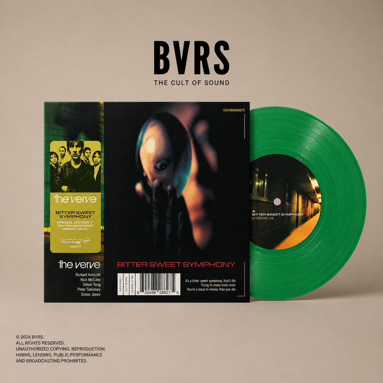 The Verve - Bitter Sweet Symphony (Translucent Green Vinyl 7" Single) UK