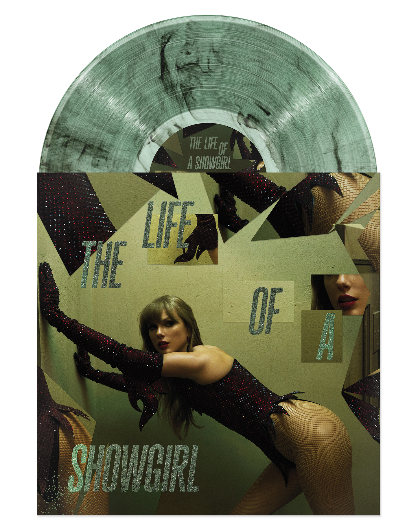 Taylor Swift - The Life of a Showgirl: The Shiny Bug Edition (Wintergreen & Onyx Marbled) import - Black Vinyl Records Spain