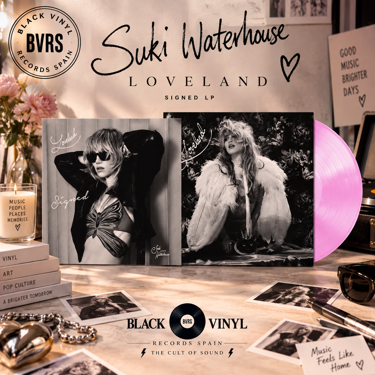Suki Waterhouse – Loveland – Signed Pink Vinyl LP | Indie Exclusive USA