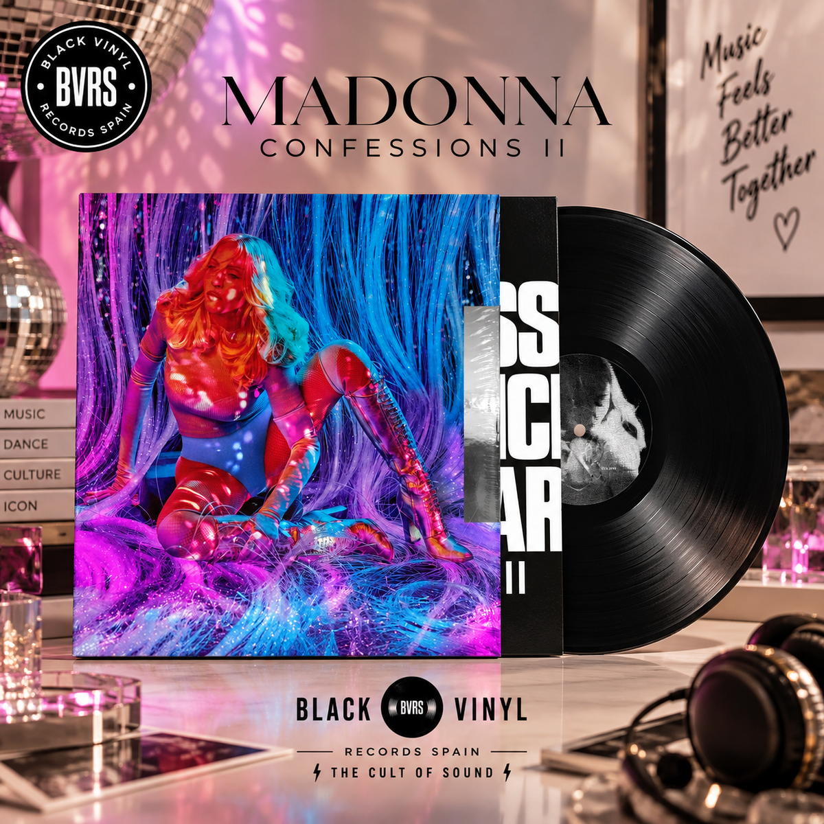 Madonna – Confessions II – BILT Edition – Limited Black Vinyl LP – USA