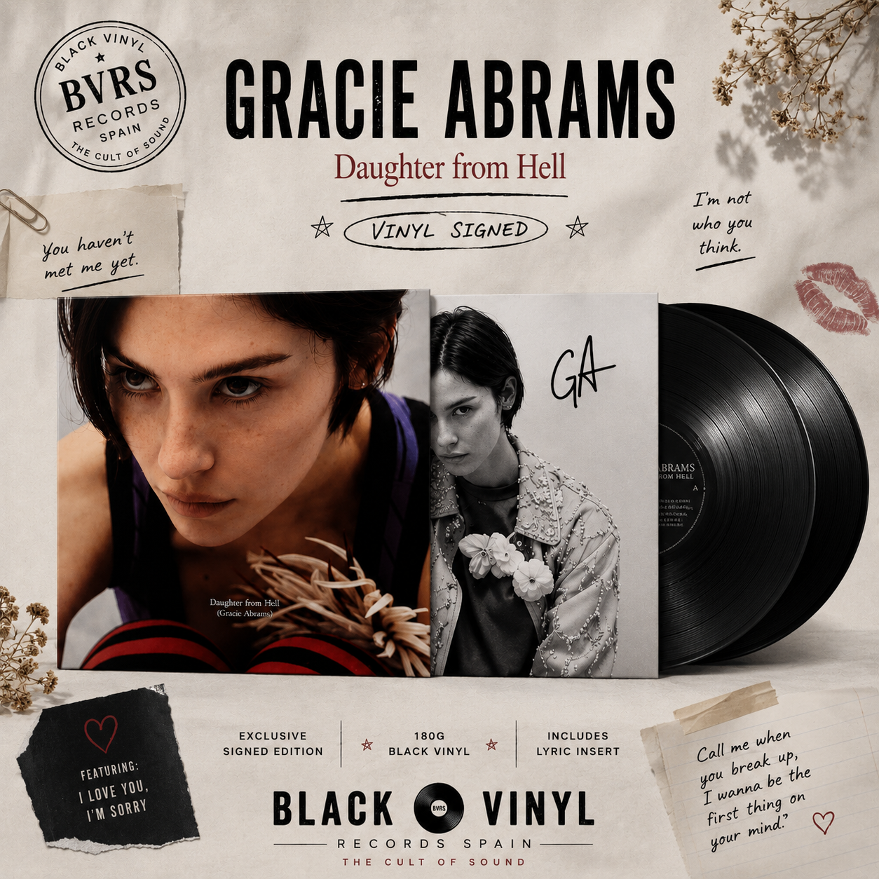 Gracie Abrams - Daughter From Hell (Vinyl Signed)