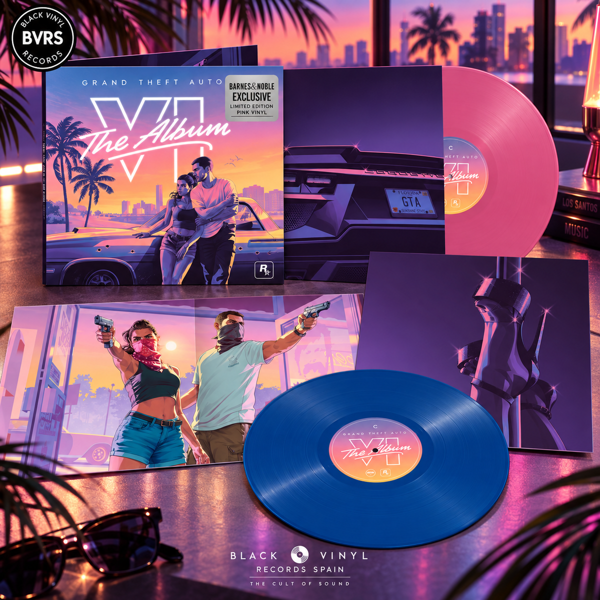 Grand Theft Auto VI: The Album - Barnes & Noble Exclusive Pink & Blue Vinyl 2LP - USA IMPORT