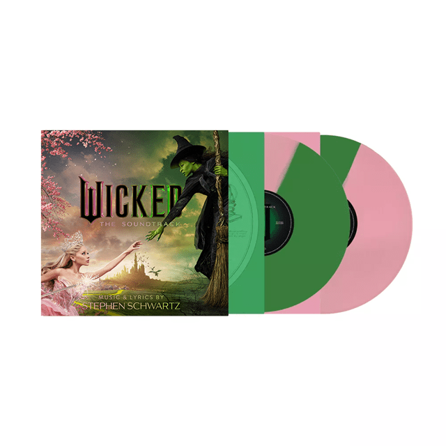 Ariana Grande Wicked: The Soundtrack Split Green & Pink Vinyl IMPORT - Black Vinyl Records Spain