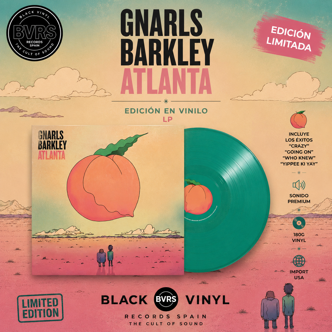 Gnarls Barkley - Atlanta: Gatefold Translucent Green Vinyl LP -