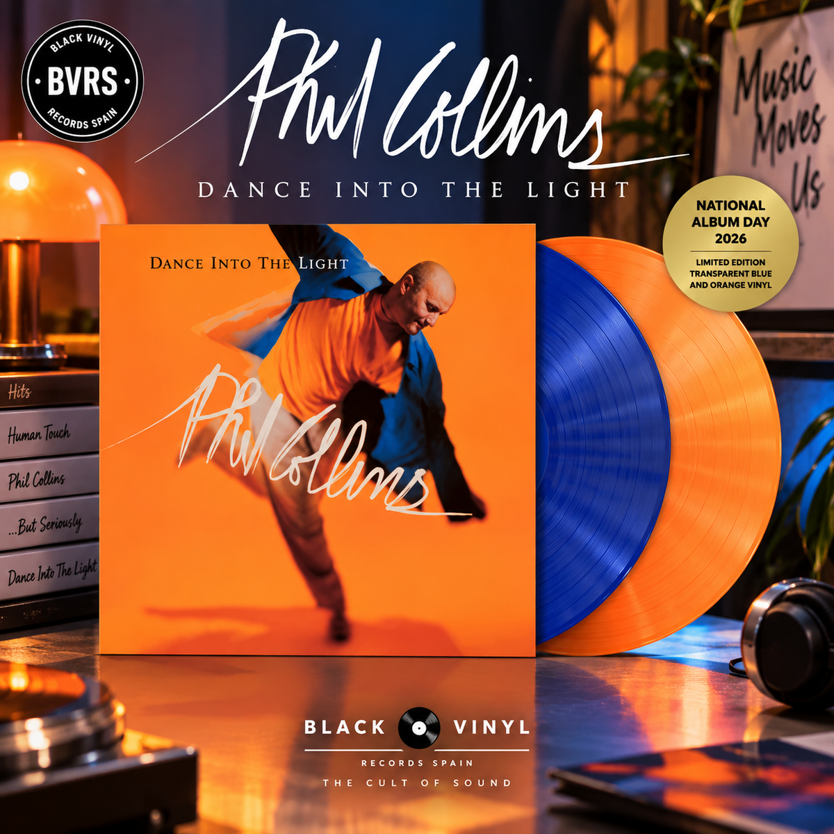 Phil Collins - Dance Into the Light - Transparent Blue and Transparent Orange Vinyl (National Album Day 2026)