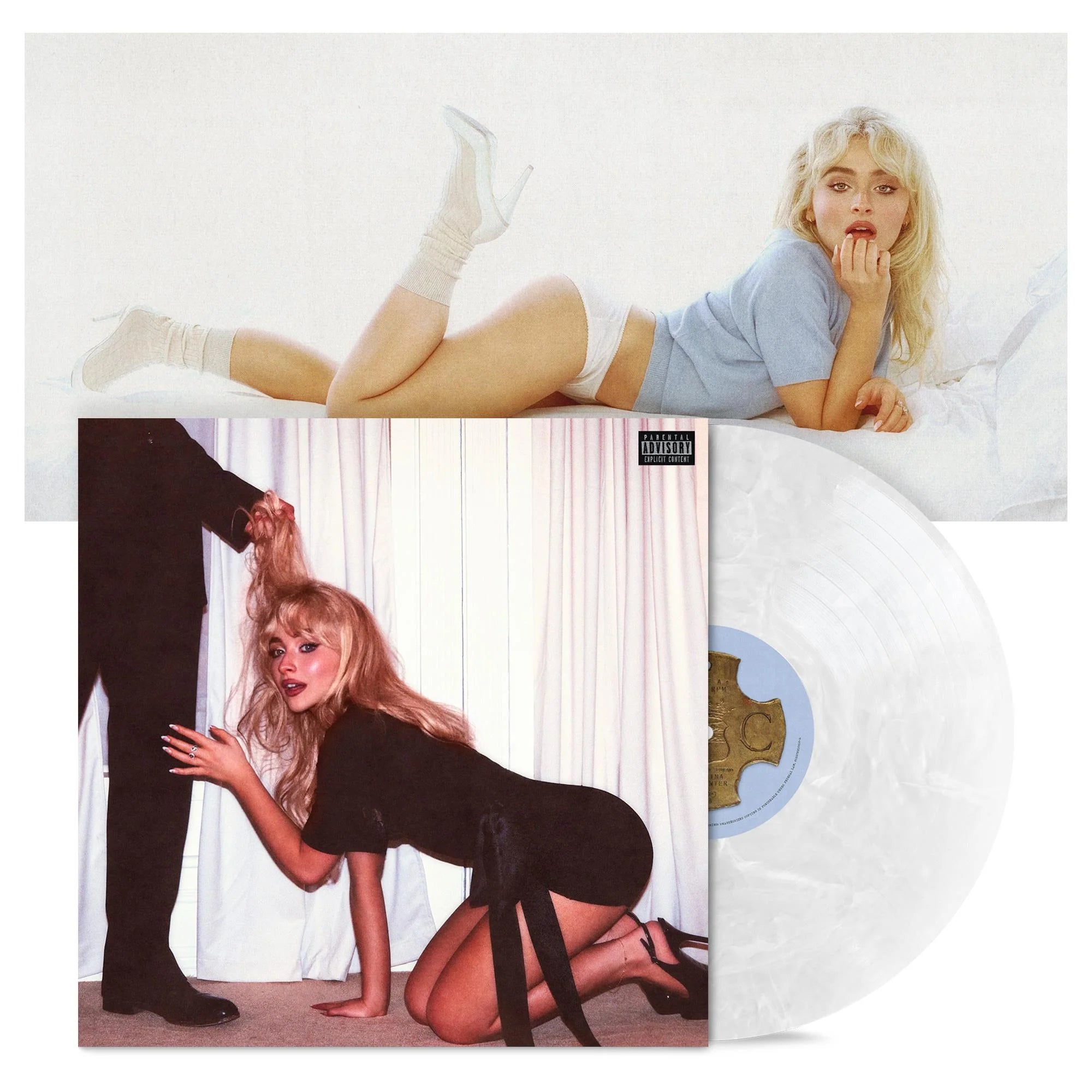 Sabrina Carpenter - Man's Best Friend Exclusive Iridescent White Vinyl IMPORT - Black Vinyl Records Spain