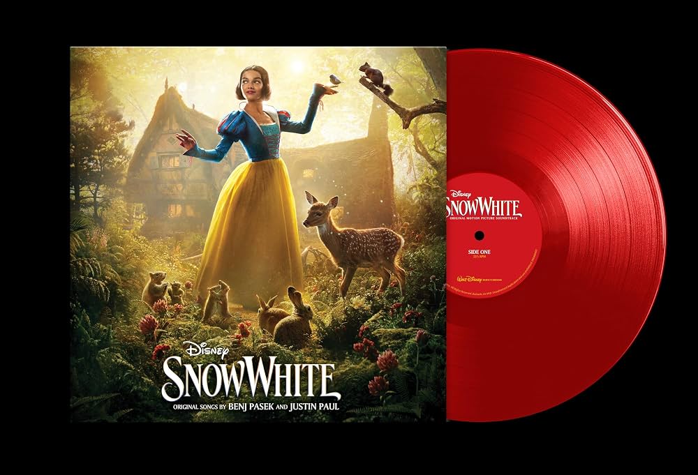 Benj Pasek & Justin Paul Disney's Snow White (Original Motion Picture Soundtrack) LP (Translucent Ruby Vinyl) USA IMPORT
