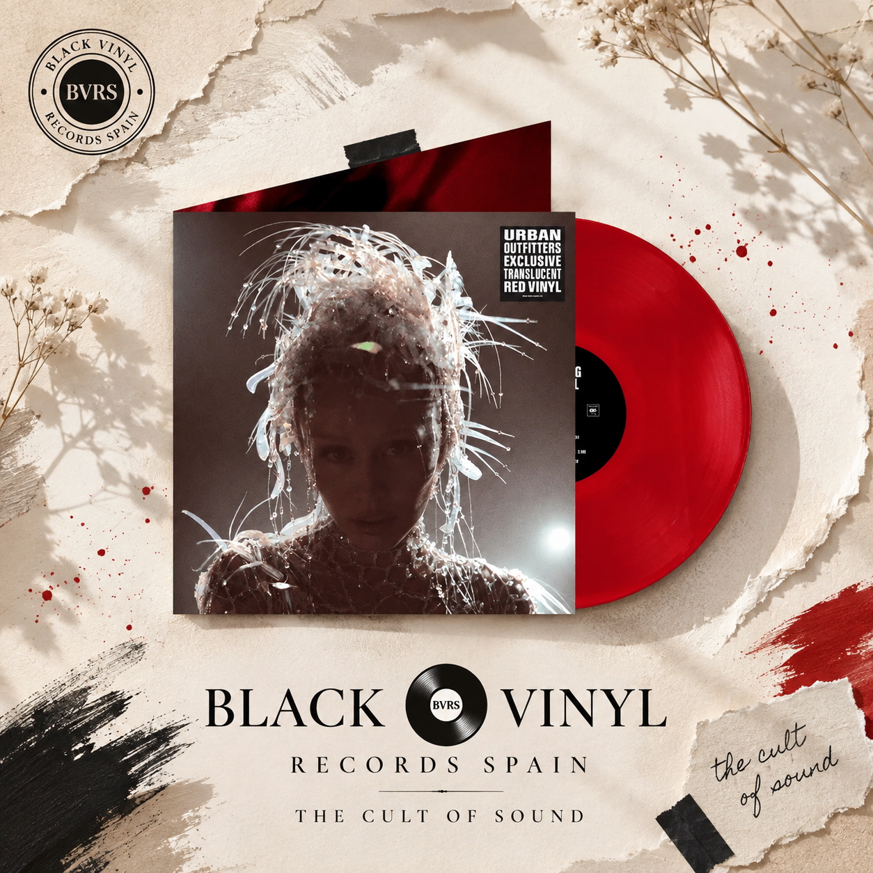 Miley Cyrus Something Beautiful LP Rojo Traslúcido Indie Exclusive