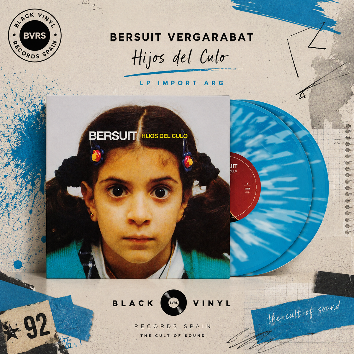 Bersuit Vergarabat – Hijos del Culo (2LP Celeste · Import Argentina)