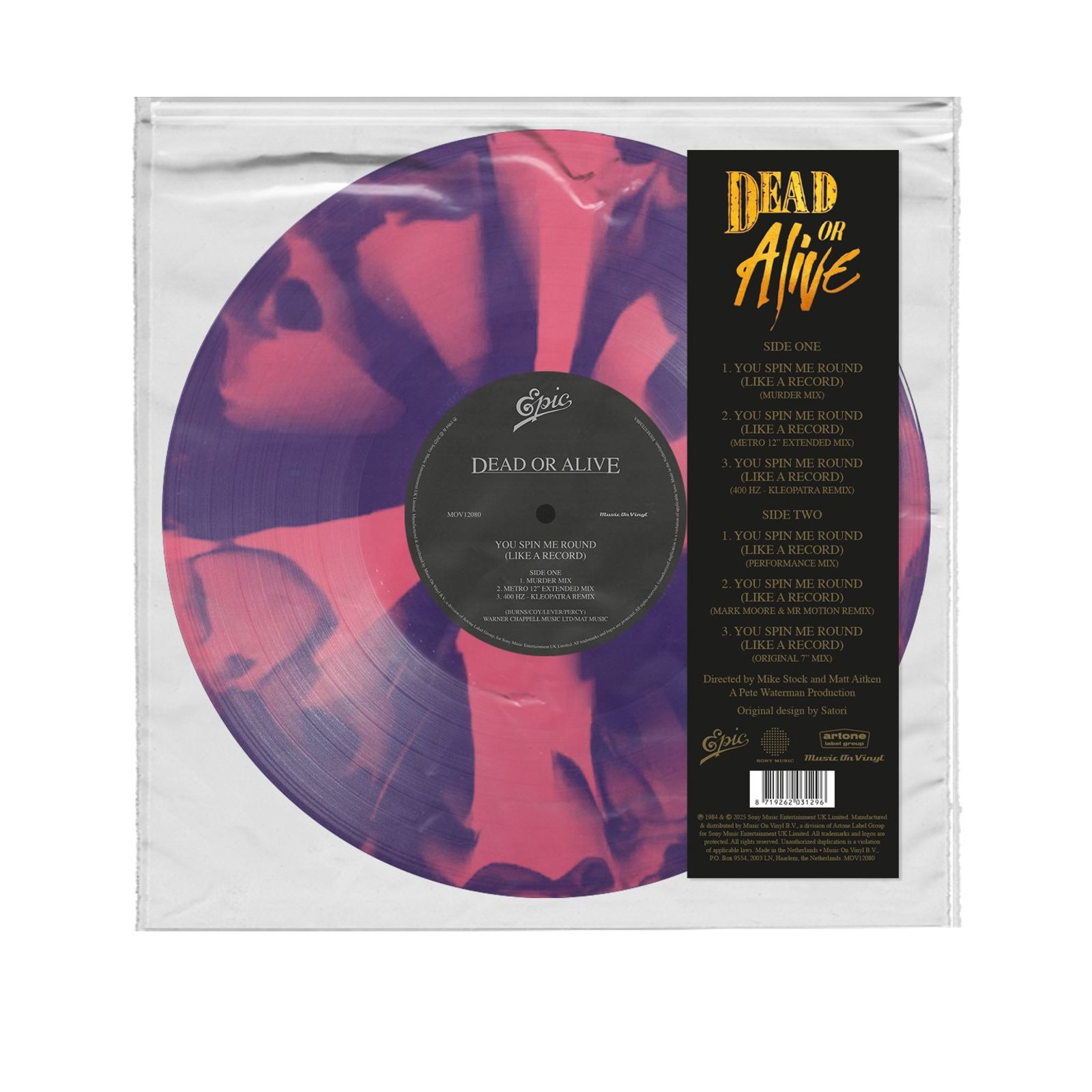 Dead Or Alive You Spin Me Round (Like a Record) (40th Anniversary) (140g) (Limited Edition) (Color In Color Purple & Pink Vinyl)