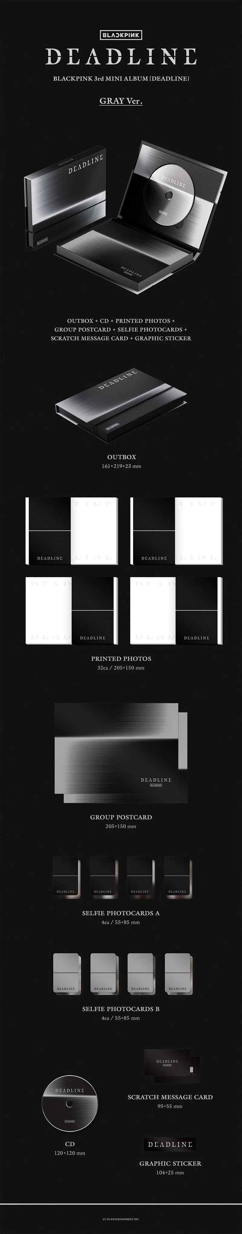 BLACKPINK - Deadline Gray edition