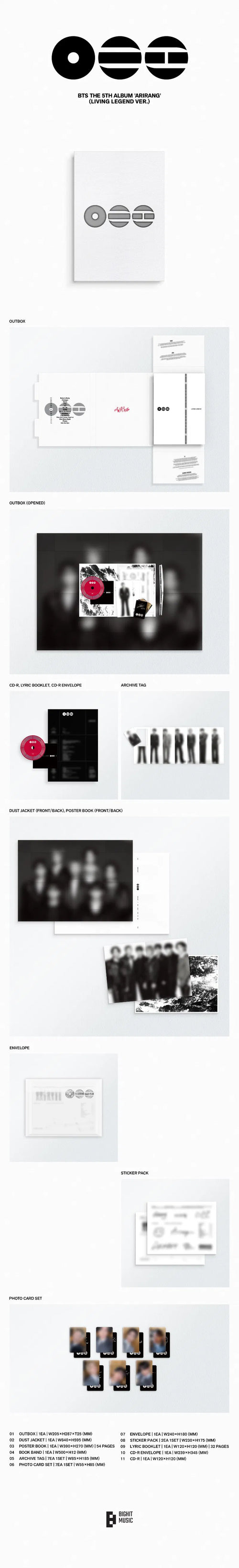 BTS - Arirang Living Legend edition import