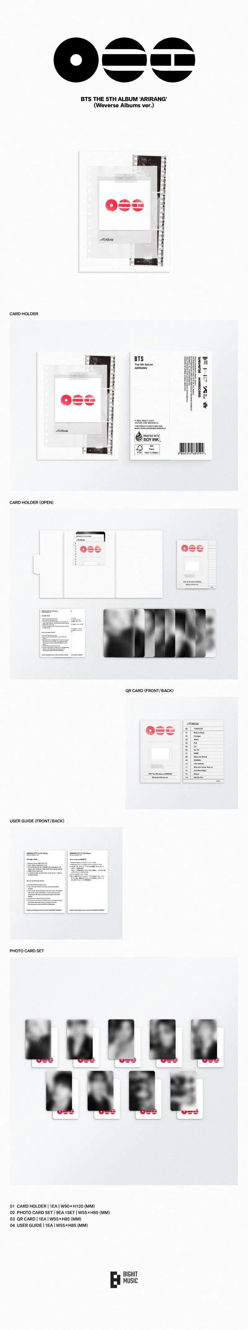 BTS - Arirang Weverse Digital Album edition import