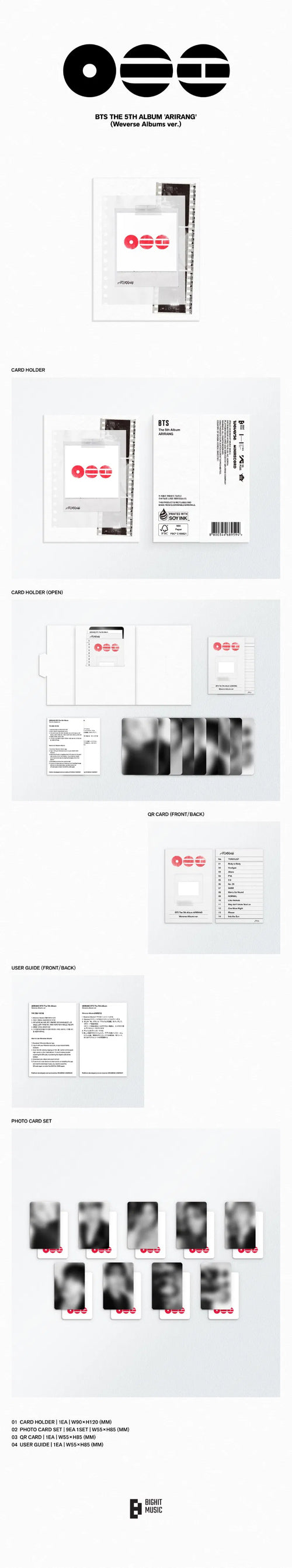 BTS - Arirang Weverse Digital Album edition import