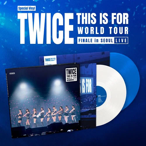 TWICE - THIS IS FOR - World Tour Finale in Seoul Live - Limited White & Blue Coloured Vinyl Edition 2LP