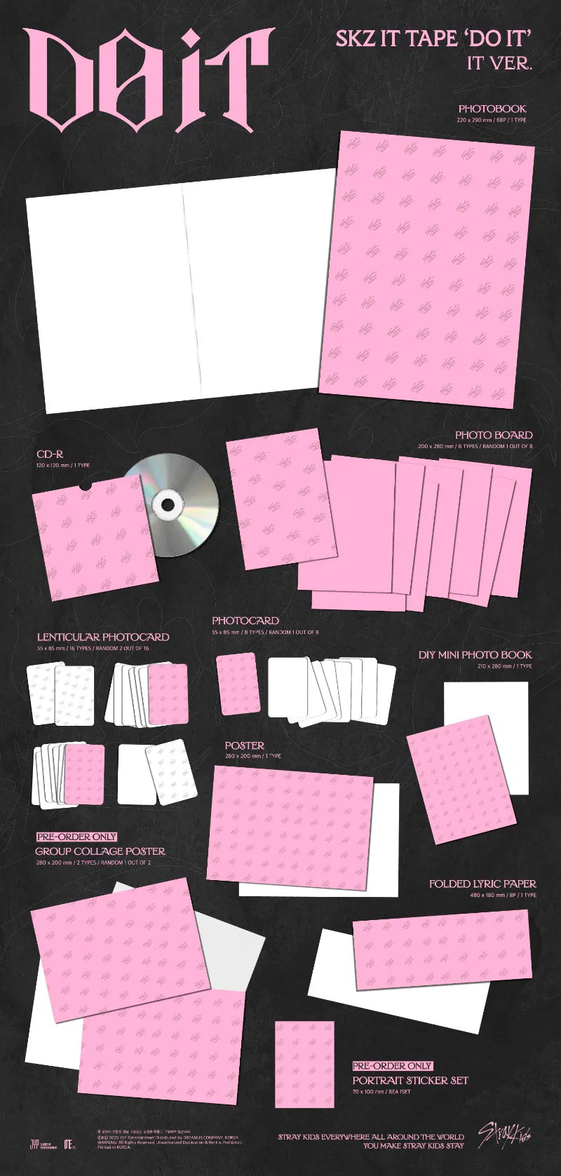 STRAY KIDS - SKZ IT TAPE - DO IT IT + POB edition