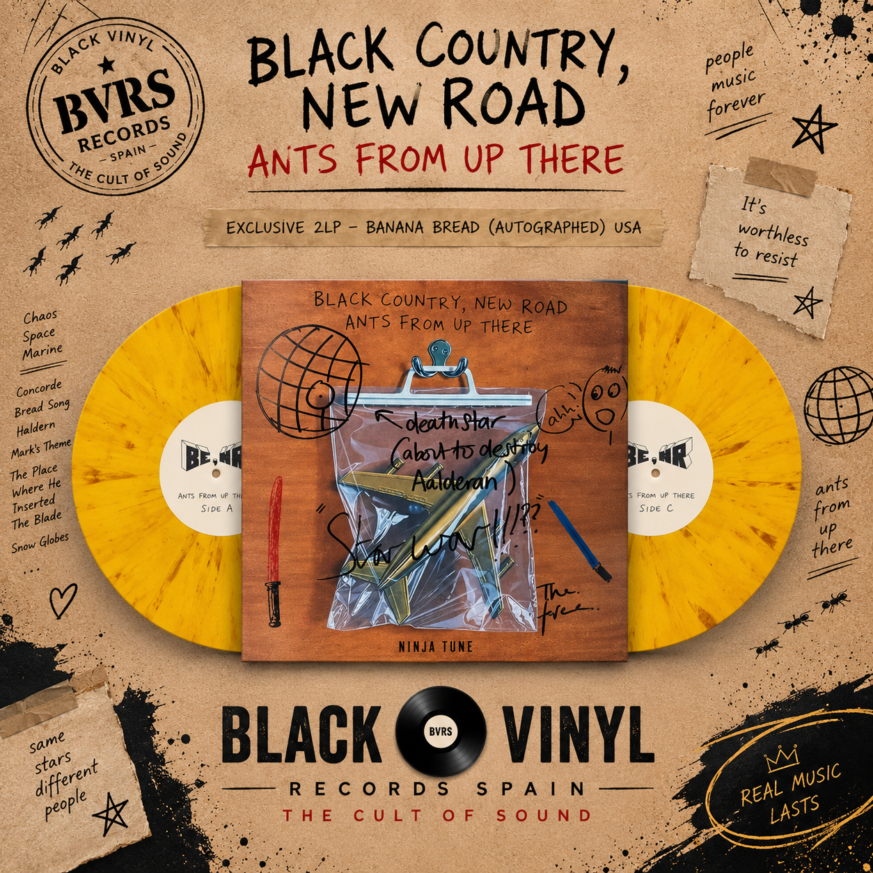 Black Country, New Road Ants From Up There Exclusive 2LP - Banana Bread (Autographed) USA