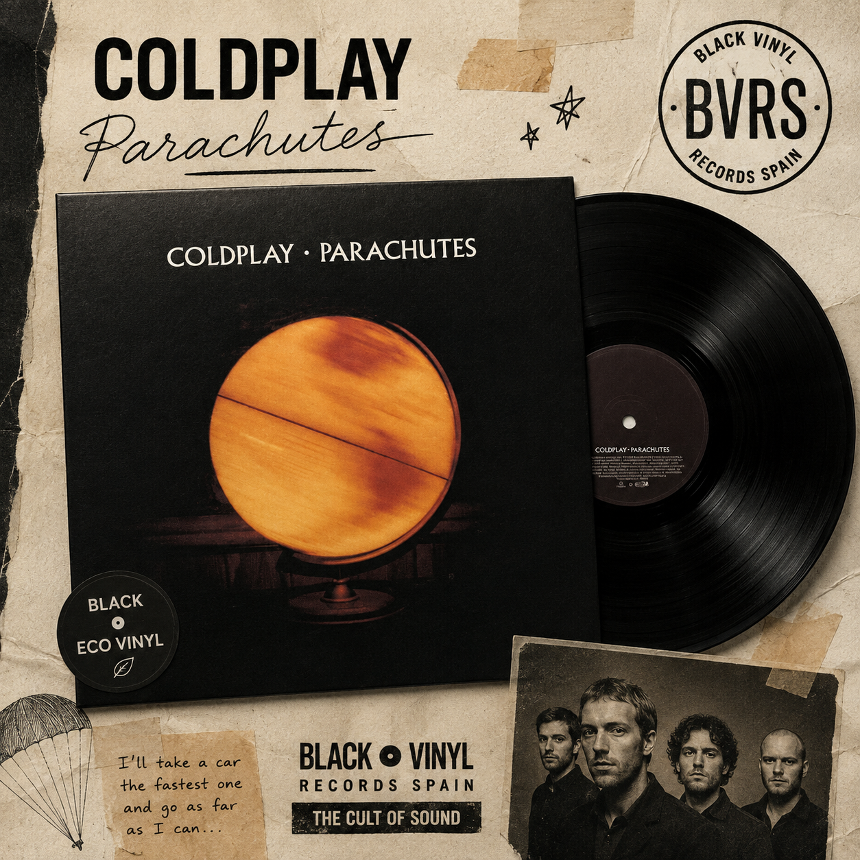 Coldplay: Parachutes (Black Eco Vinyl)