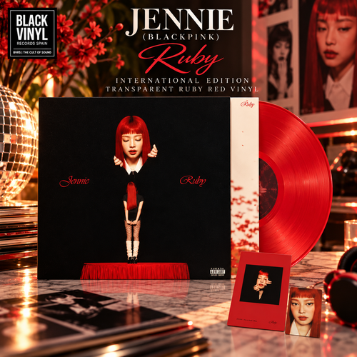 Jennie Ruby 完全生産限定盤 1LP EU輸入盤 Red Vinyl JENNIE (BLACKPINK) - Ruby Transparent Ruby Red International