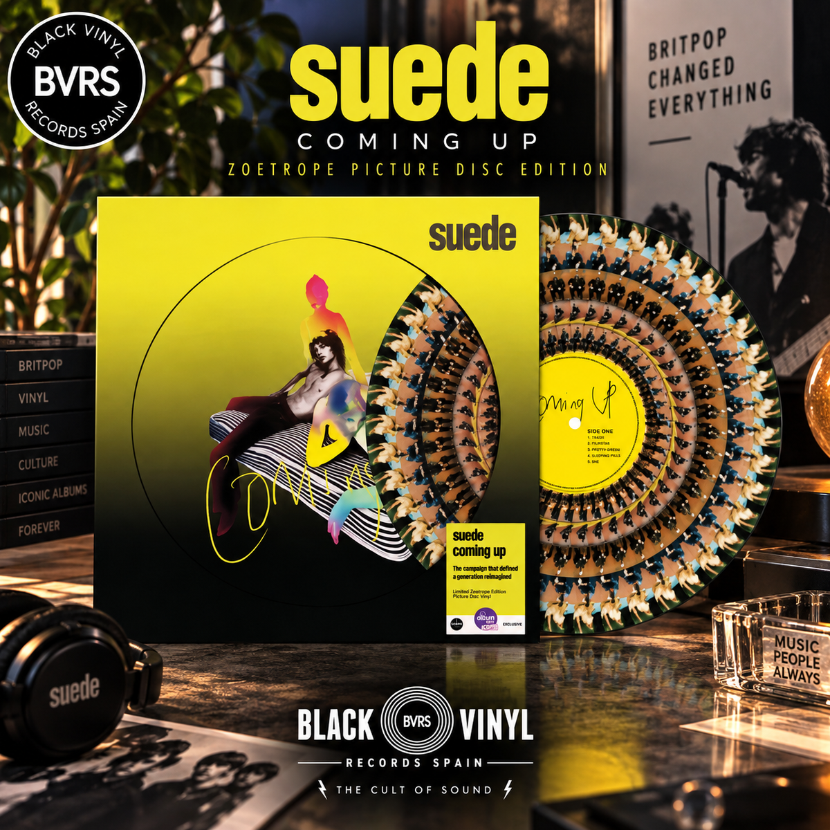 Suede - Coming Up - Zoetrope Picture Disc Edition