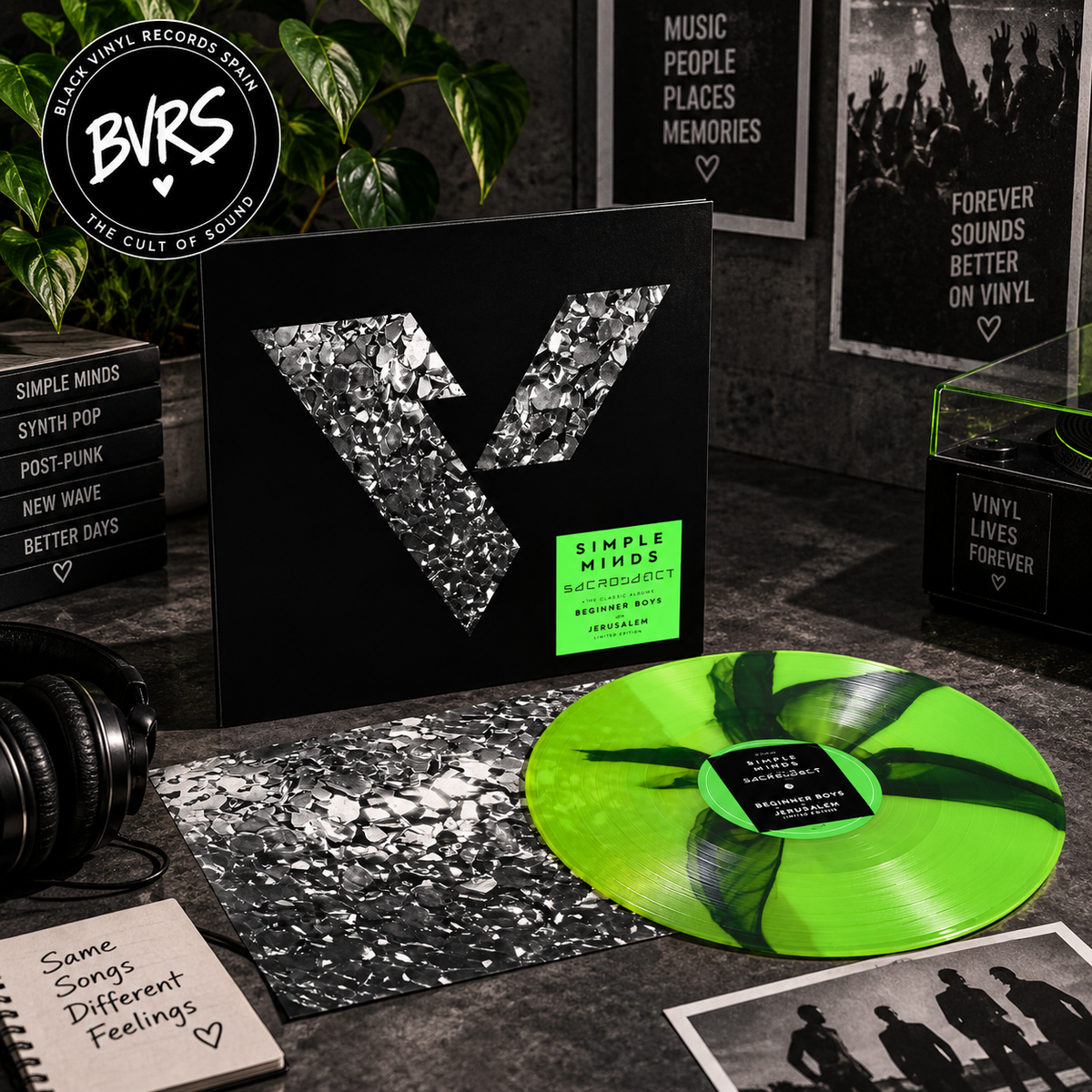 Simple Minds – Sacrosanct (Limited Specialist Edition) [Green & Black Inkplosion Vinyl LP]