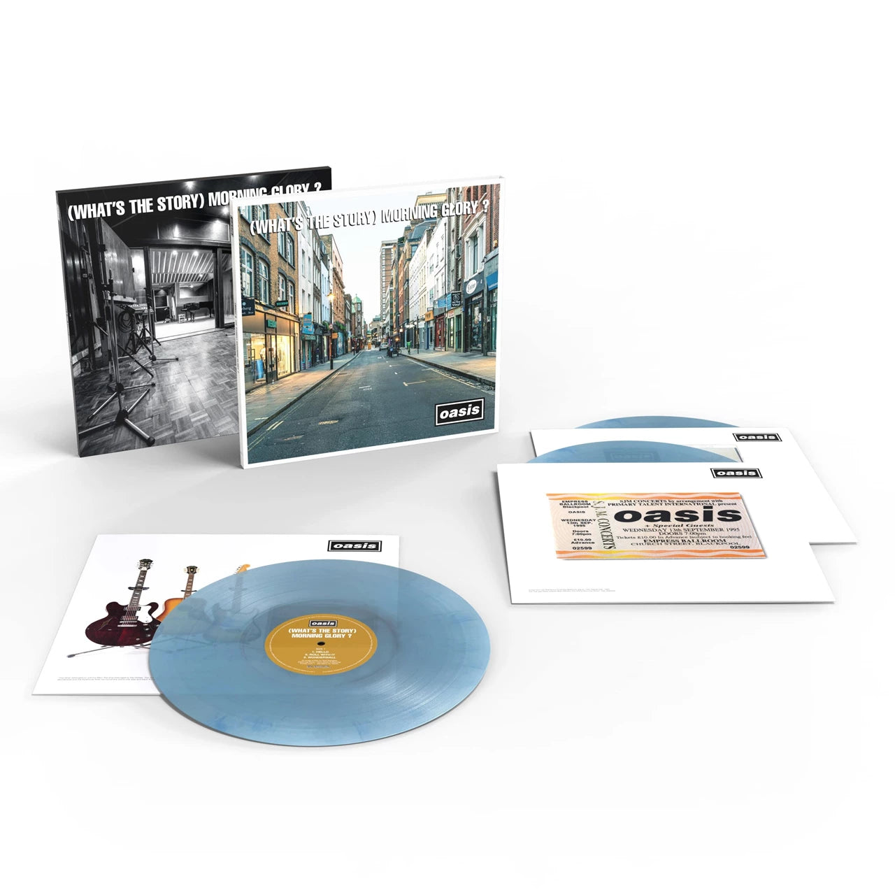 Oasis (What's the Story) Morning Glory?: 30th Anniversary Deluxe Edition (hmv Exclusive) Blue Marbled 3LP