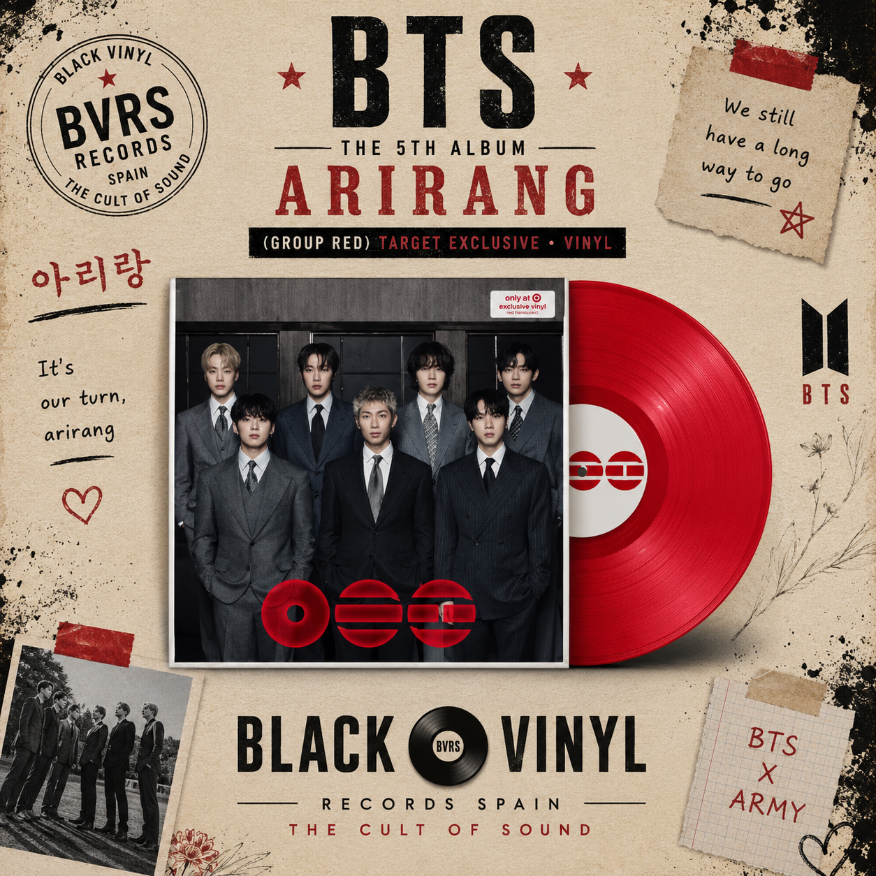 BTS - The 5th Album 'ARIRANG' (Group Red) (Target Exclusive, Vinyl)