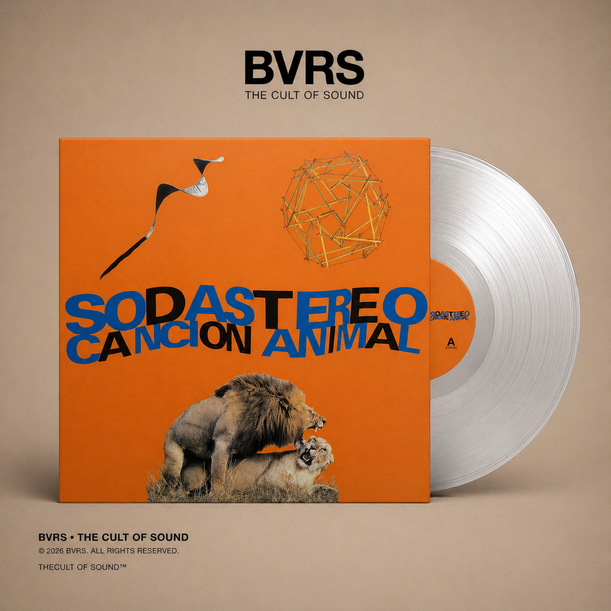 Soda Stereo Cancion Animal (180g) (Limited Numbered Edition) (Crystal Clear Vinyl)