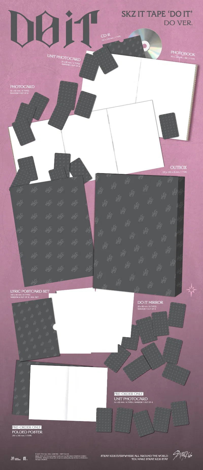 STRAY KIDS - SKZ IT TAPE - DO IT(Limited) Do + Musicplant POB edition