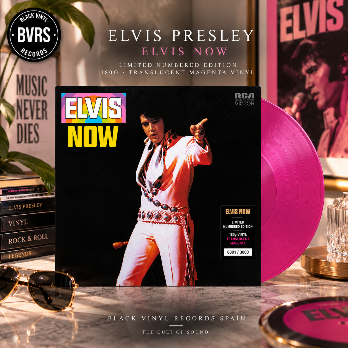 Elvis Presley – Elvis Now – 180g Limited Numbered Translucent Magenta Vinyl