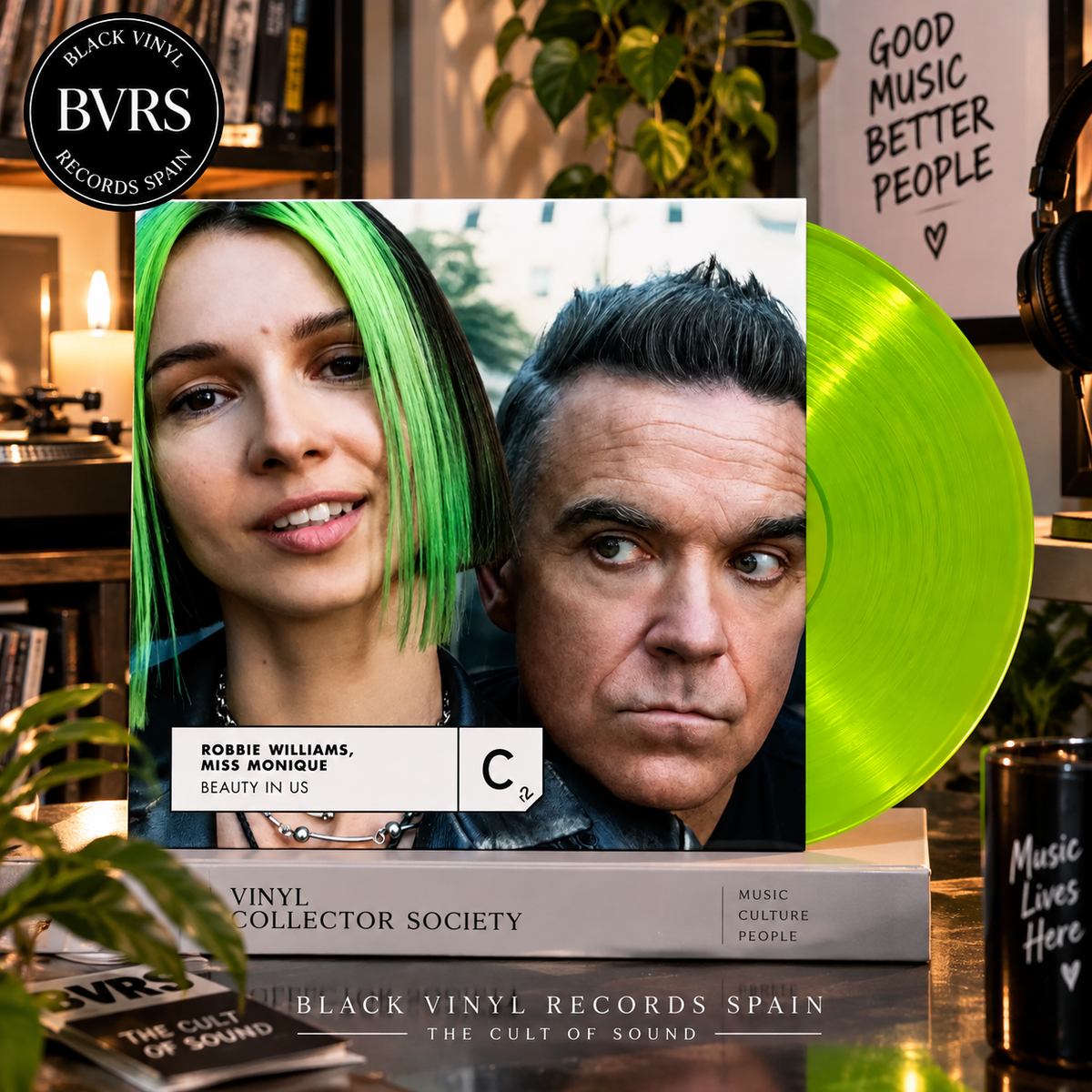 Robbie Williams & Miss Monique - Beauty In Us - Limited Green Vinyl Edition