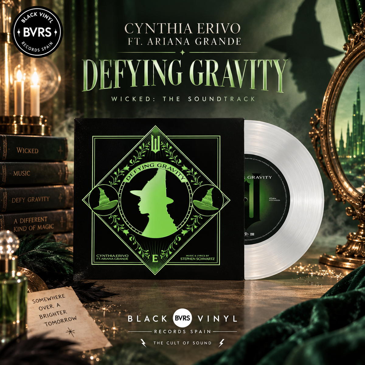 Cynthia Erivo ft. Ariana Grande – Defying Gravity 7" Clear Vinyl | Wicked: The Soundtrack – Limited Edition