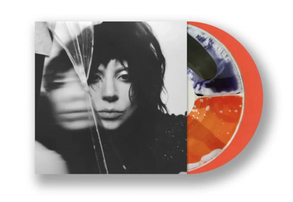 Lady Gaga Mayhem Split Orange and Black Liquid Vinyl Bad World