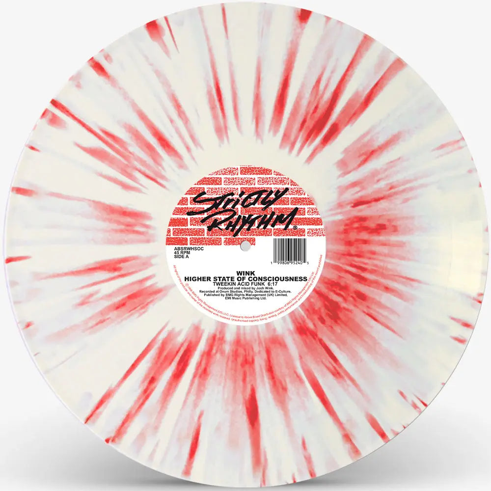 Wink Higher State Of Consciousness (Red/White Splatter Vinyl) Single 12" - Black Vinyl Records Spain