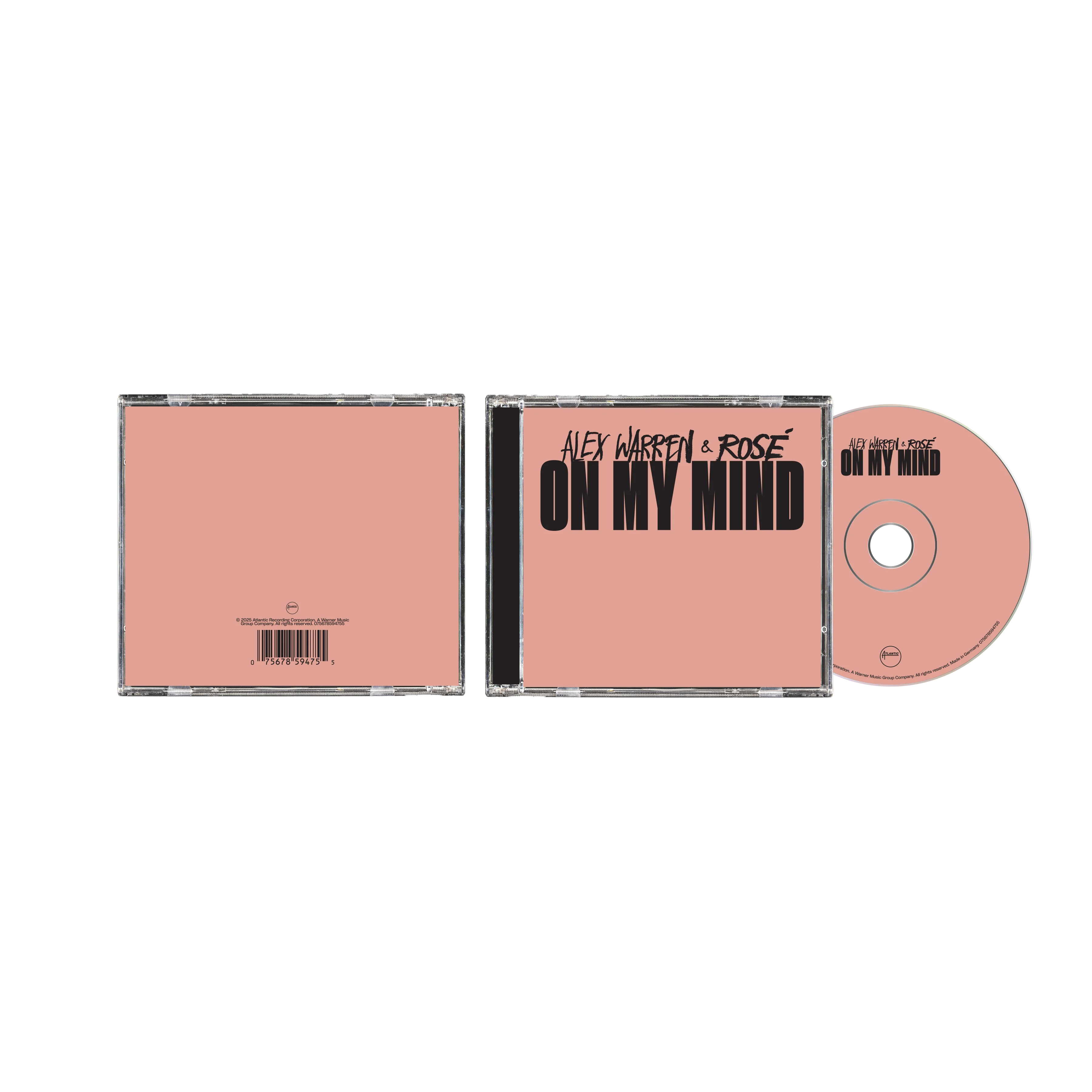 On My Mind CD (Alex Warren & ROSÉ) USA - Black Vinyl Records Spain