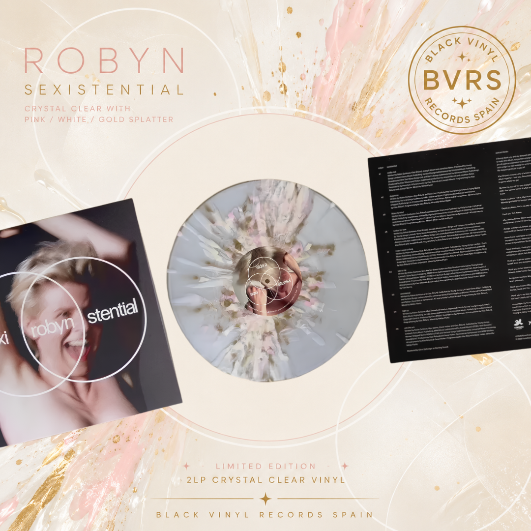 Robyn ‎– Sexistential Crystal Clear with Pink/White/Gold/Cream Splatter