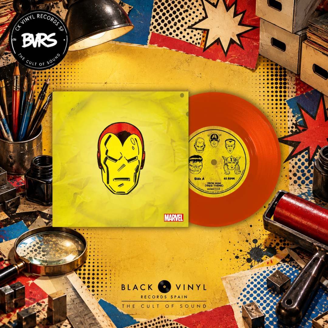 Iron Man (1966 Theme) / Merry Marvel Marching Society [Translucent Red 7" Single] - Marvel Chorus