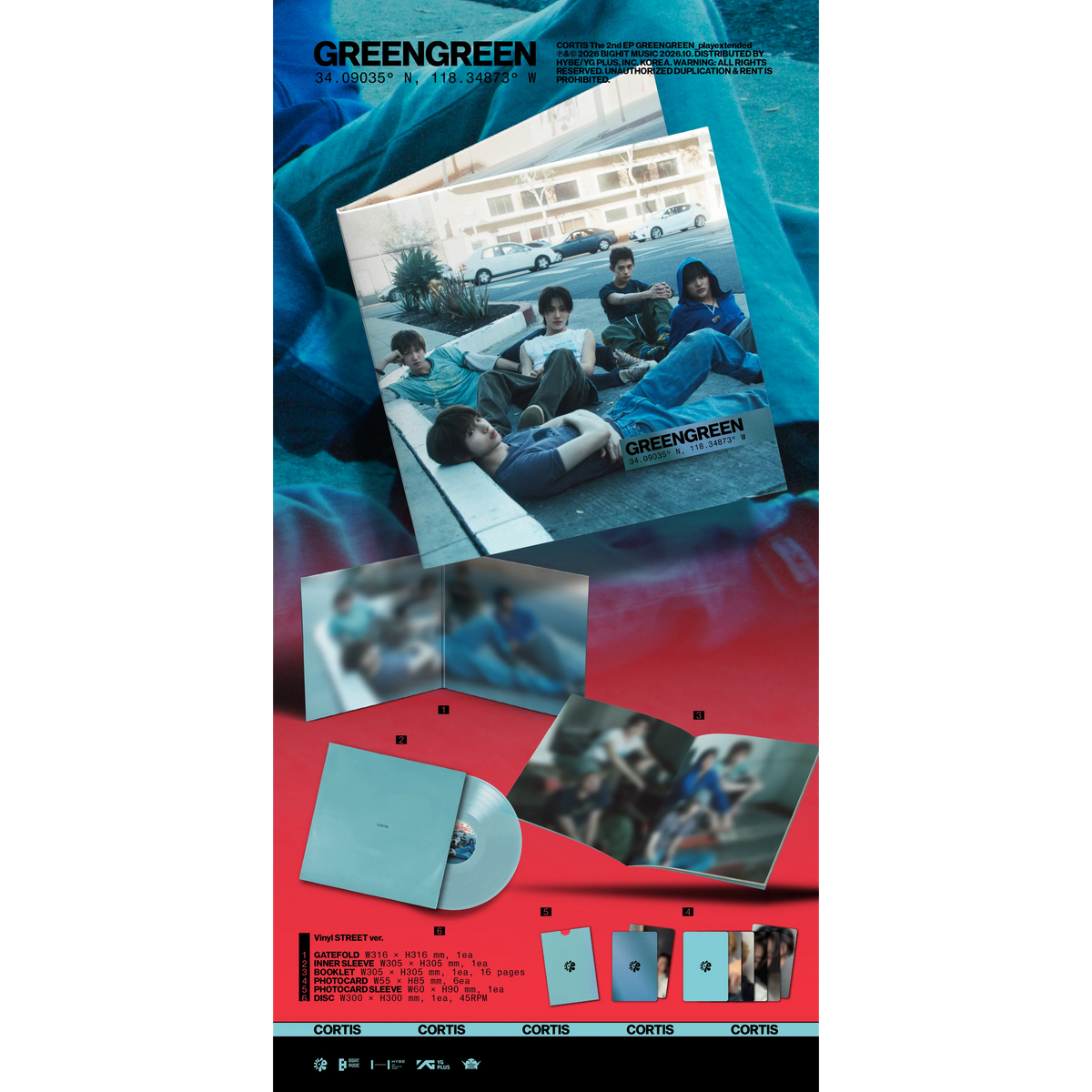 CORTIS - Greengreen_playextended - Vinyl STREET ver.