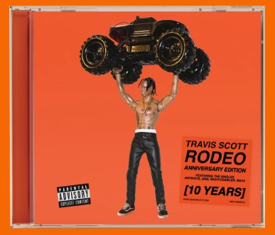 TRAVIS SCOTT - RODEO 10 YEARS JEWEL CASE CD USA IMPORT