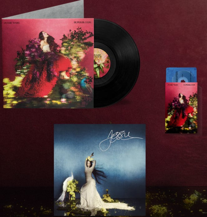 JESSIE WARE - SUPERBLOOM PACK FIRMADO LP NEGRO+MC UK