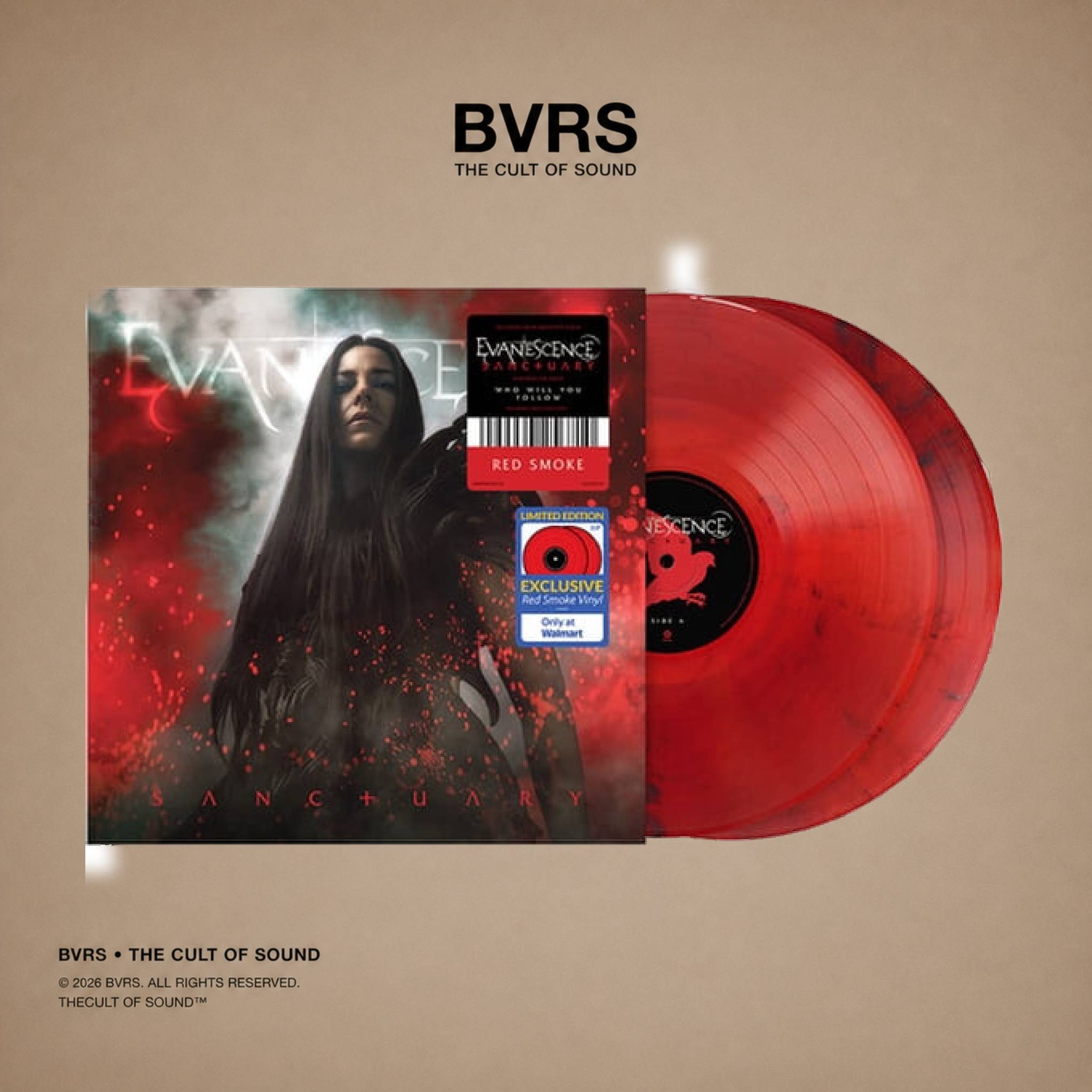 Evanescence - Sanctuary (Walmart Exclusive) - Red Smoke Vinyl 2 LPs USA
